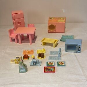 Vintage Playskool Loving Family Fisher Price Dollhouse Furniture